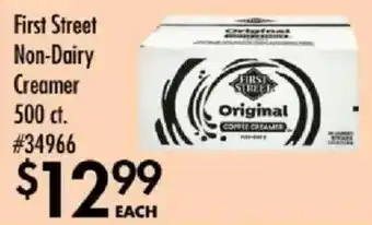 Smart & Final First Street non-dairy creamer offer