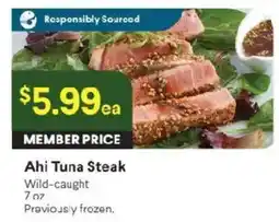 Raley's Ahi Tuna Steak offer