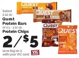 Harris Teeter Quest Protein Bars or Protein Chips offer