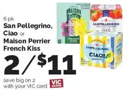 Harris Teeter San Pellegrino, Ciao or Maison Perrier French Kiss offer