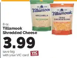 Harris Teeter Tillamook shredded cheese offer