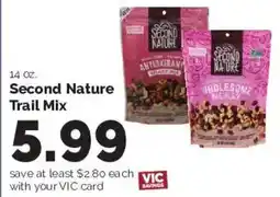 Harris Teeter Second Nature Trail Mix offer