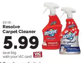 Harris Teeter Resolve Carpet Cleaner offer