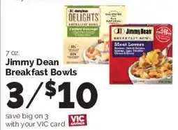 Harris Teeter Jimmy Dean Breakfast Bowls offer