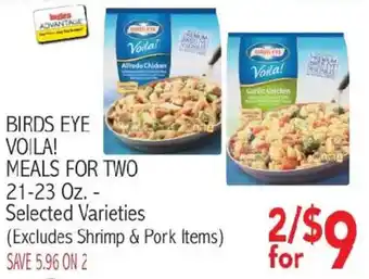 Ingles Markets Birds Eye Voila! Meals for Two offer