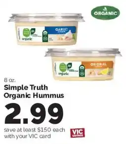 Harris Teeter Simple Truth Organic Hummus offer