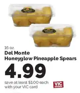 Harris Teeter Del Monte Honeyglow Pineapple Spears offer