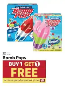 Harris Teeter Bomb Pops offer