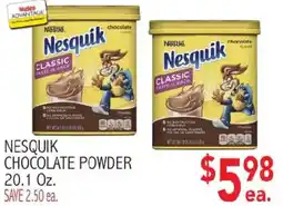 Ingles Markets Nesquik chocolate powder offer