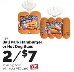 Harris Teeter Ball Park Hamburger or Hot Dog Buns offer