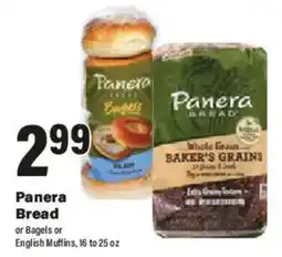 Big Y Panera Bread Bagels or English Muffins offer
