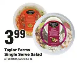 Big Y Taylor Farms Single Serve Salad offer