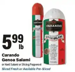 Big Y Carando Genoa Salami offer