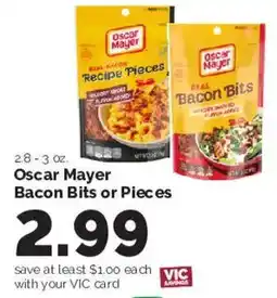 Harris Teeter Oscar Mayer Bacon Bits or Pieces offer