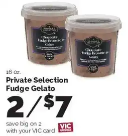 Harris Teeter Private Selection Fudge Gelato offer