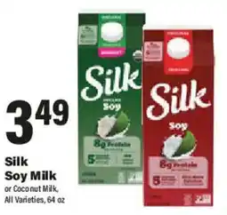 Big Y Silk Soy Milk or Coconut Milk offer