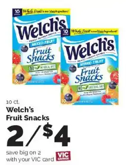 Harris Teeter Welch's Fruit Snacks offer