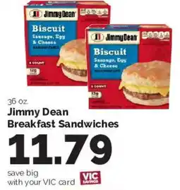 Harris Teeter Jimmy Dean Breakfast Sandwiches offer