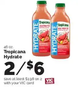Harris Teeter Tropicana Hydrate offer