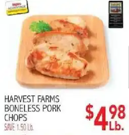 Ingles Markets Harvest Farms boneless pork chops offer