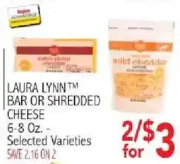 Ingles Markets Laura lynn bar or shredded cheese offer