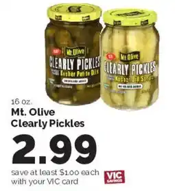 Harris Teeter Mt Olive Clearly Pickles offer