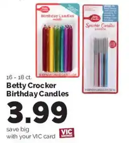 Harris Teeter Betty Crocker Birthday Candles offer