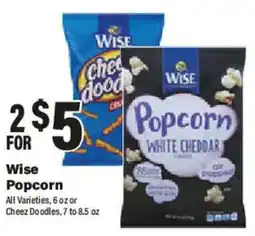 Big Y Wise Popcorn offer