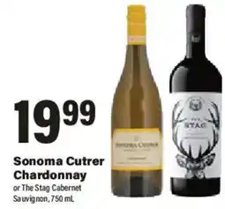 Big Y Sonoma Cutrer Chardonnay or The Stag Cabernet Sauvignon offer