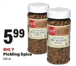 Big Y Big Y Pickling Spice offer