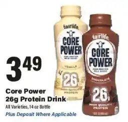 Big Y Fairlife core power 26g protein drink offer