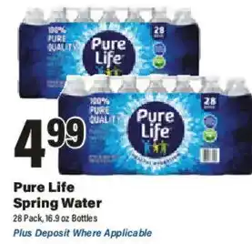 Big Y Pure Life Spring Water offer