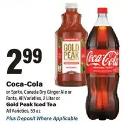 Big Y Coca-Cola or Sprite, Canada Dry Ginger Ale or Fanta, All Varieties offer