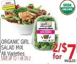 Ingles Markets Organic Girl Salad Mix offer