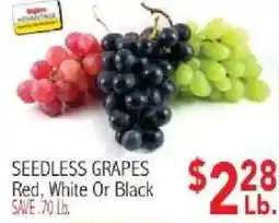 Ingles Markets Seedless Grapes offer