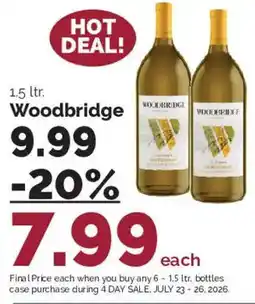 Harris Teeter Woodbridge wine offer