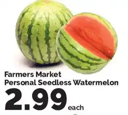 Harris Teeter Farmers Market Personal Seedless Watermelon offer