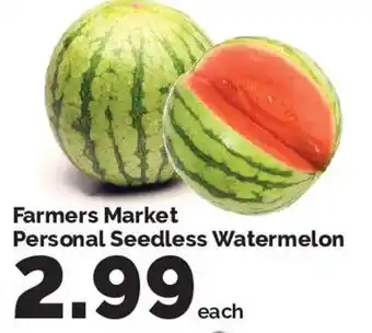 Harris Teeter Farmers Market Personal Seedless Watermelon offer