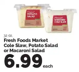 Harris Teeter Fresh Foods Market Cole Slaw, Potato Salad or Macaroni Salad offer