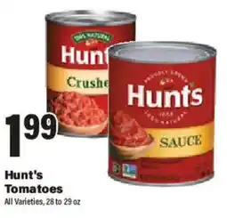 Big Y Hunt's Tomatoes offer