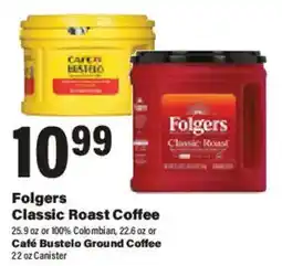 Big Y Folgers classic roast coffee offer
