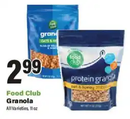 Big Y Food Club Granola offer