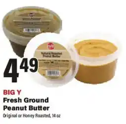 Big Y Big Y Fresh Ground Peanut Butter offer