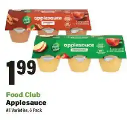 Big Y Food Club Applesauce offer