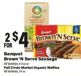 Big Y Banquet Brown 'N Serve Sausage offer