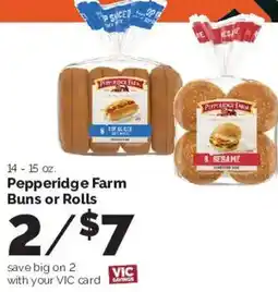 Harris Teeter Pepperidge Farm Buns or Rolls offer
