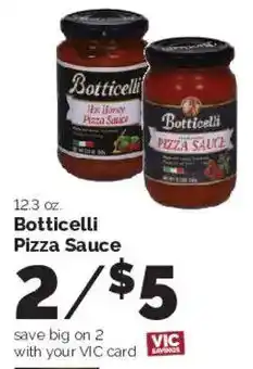 Harris Teeter Botticelli pizza sauce offer