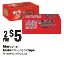 Big Y Maruchan instant lunch cups offer