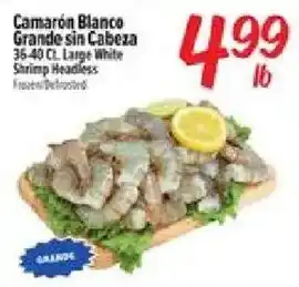 El Super Camaron Blanco Grande Sin Cabeza offer