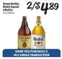 El Super Corona Familiar, Modelo Especial or Pacifico offer